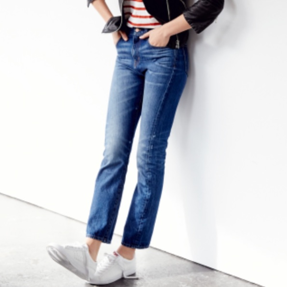 Madewell Straight Leg Crop Jean